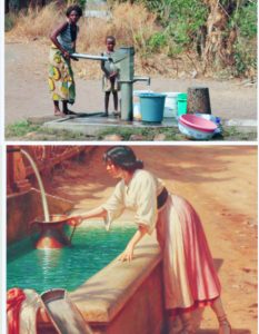 Ladies fetching water